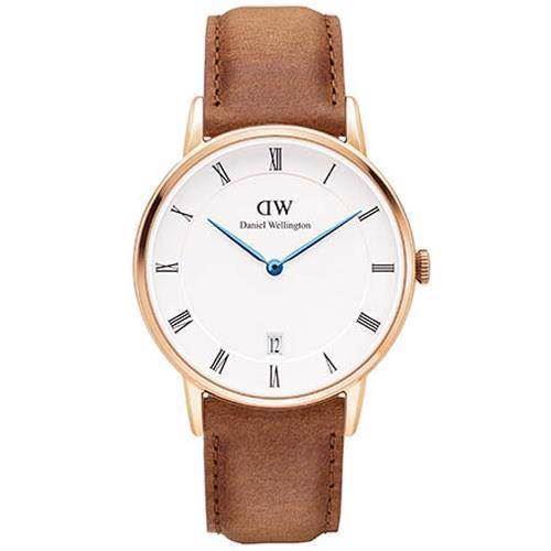 Image of rosa forgyldt Dapper Durham quartz Dame ur fra Daniel Wellington